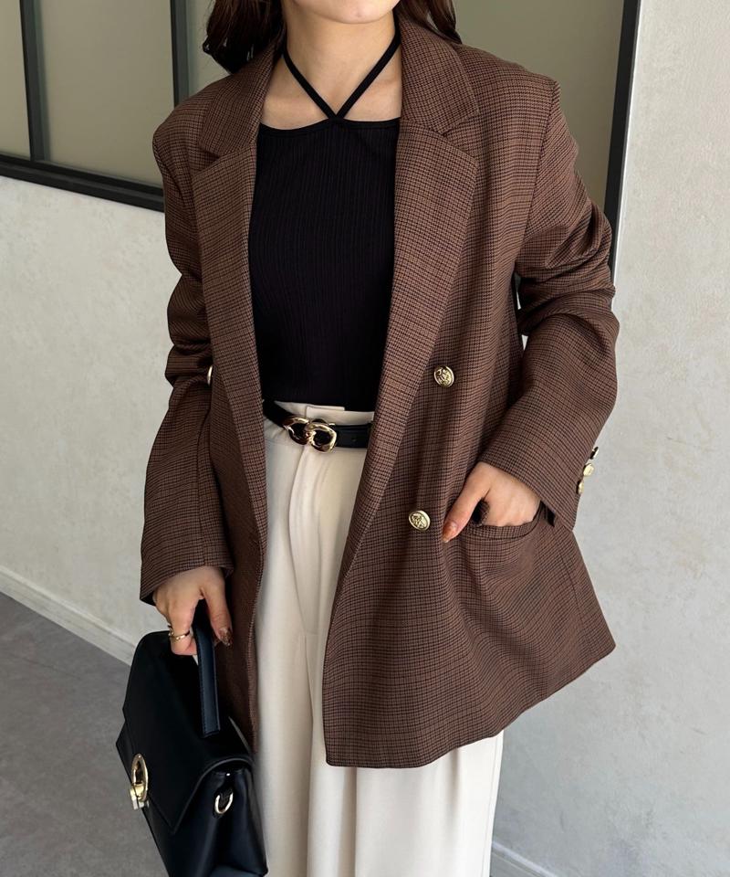 GOLDボタンテーラードジャケット