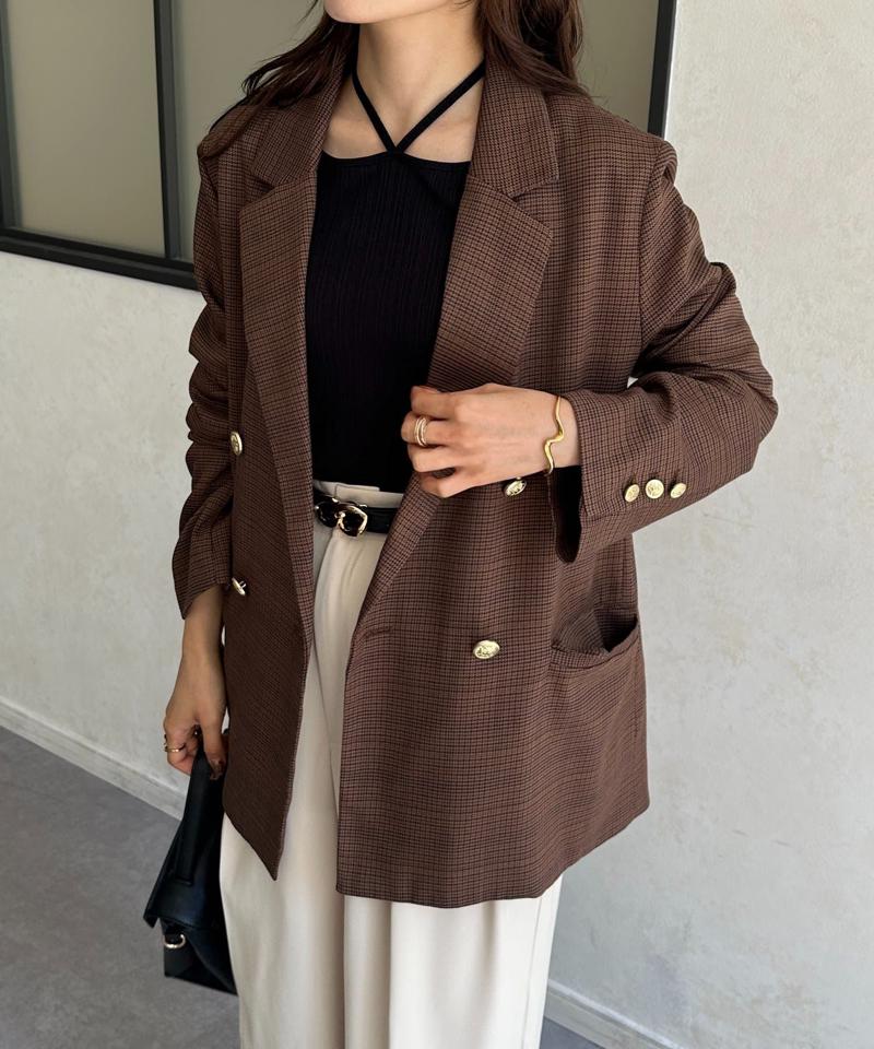 GOLDボタンテーラードジャケット