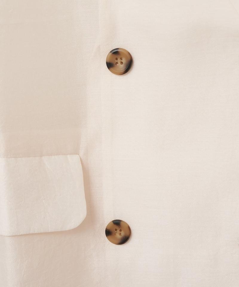 【程よい透け感】半袖シアーテーラードジャケット《WEB限定》