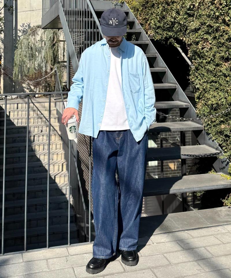 【K-PAPA企画】リネンレーヨンレギュラーカラーシャツ