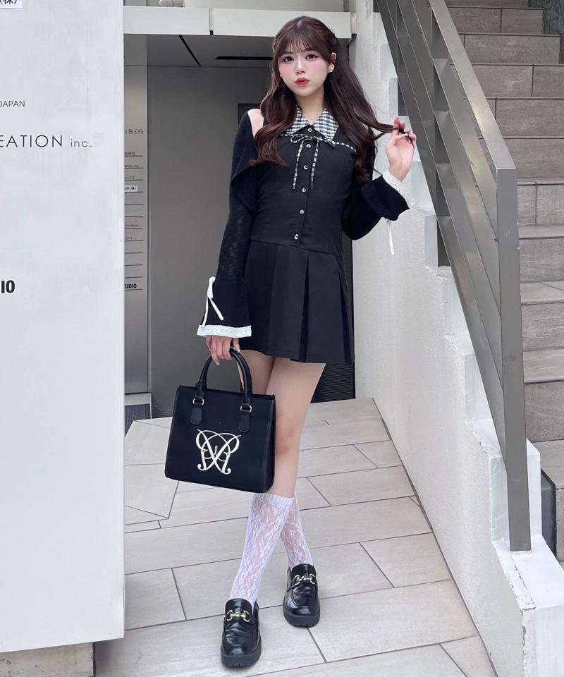 【SNSでバズり中/新色追加】YUI企画　ノースリーブシャツミニワンピース