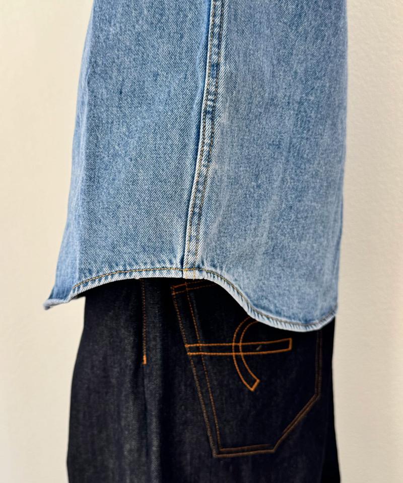 【Calvin Klein/カルバン クライン】ワンポケットデニムレギュラーシャツ