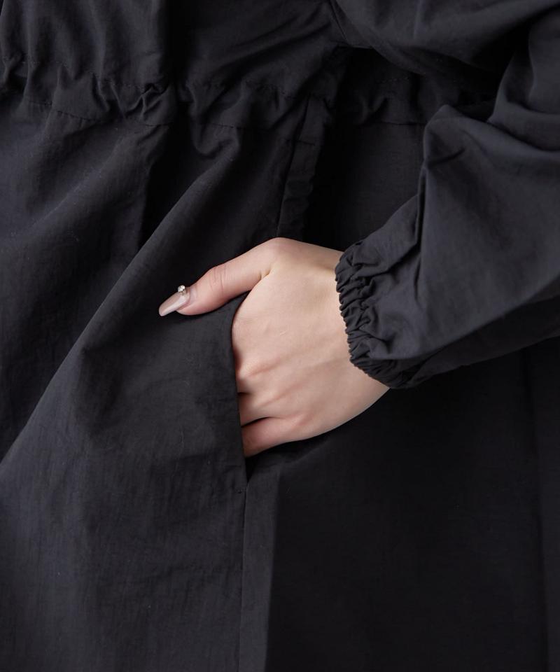 【体型カバー叶う】軽い着心地ドロストフード付ブルゾン