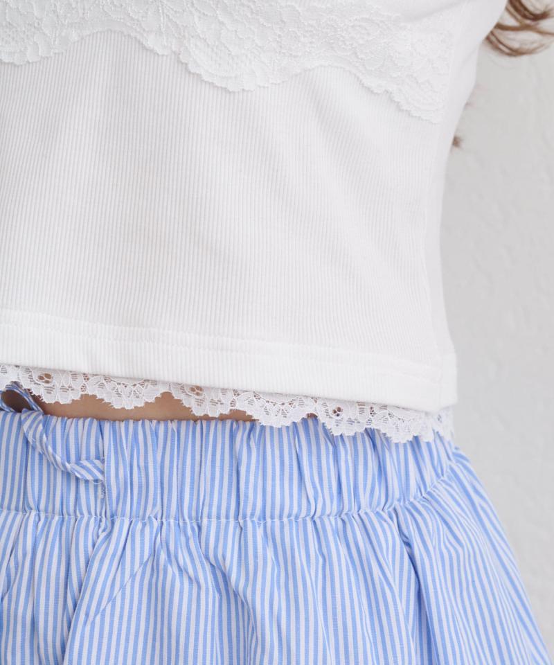 【着回し力抜群な万能アイテム/サイズ展開あり】パット付レースキャミ