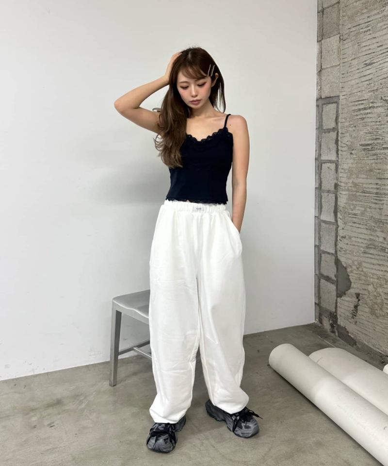 【着回し力抜群な万能アイテム/サイズ展開あり】パット付レースキャミ