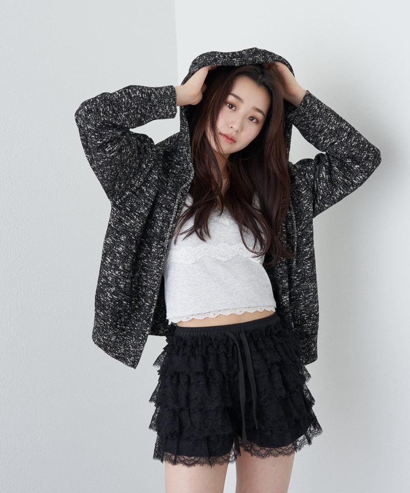 【着回し力抜群な万能アイテム/サイズ展開あり】パット付レースキャミ