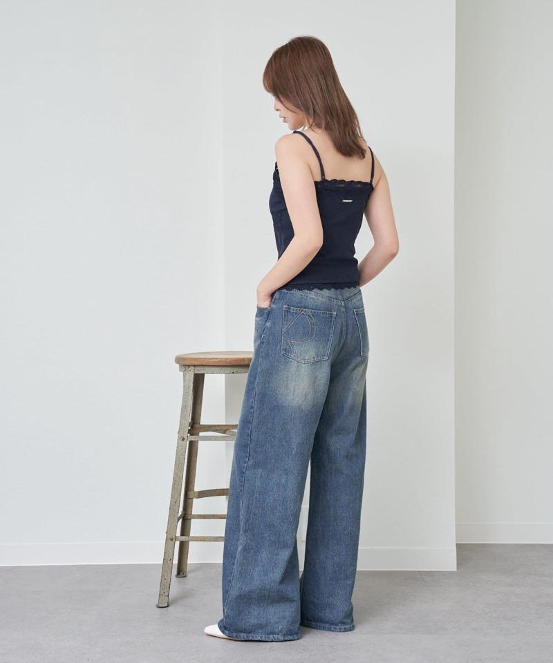 【着回し力抜群な万能アイテム/サイズ展開あり】パット付レースキャミ