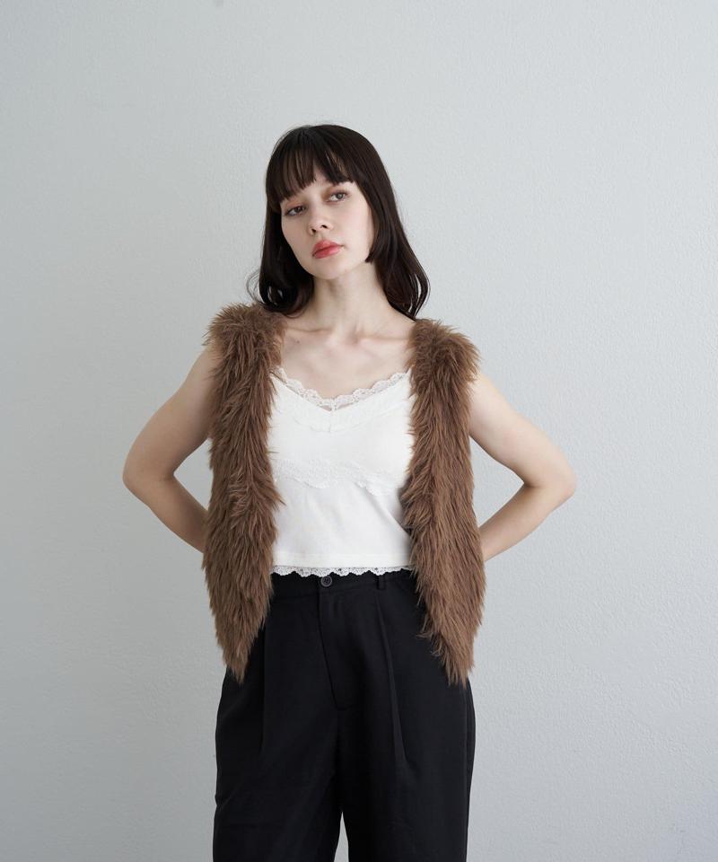 【着回し力抜群な万能アイテム/サイズ展開あり】パット付レースキャミ