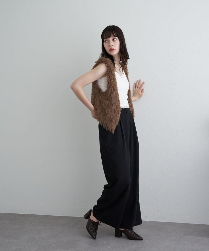 【着回し力抜群な万能アイテム/サイズ展開あり】パット付レースキャミ