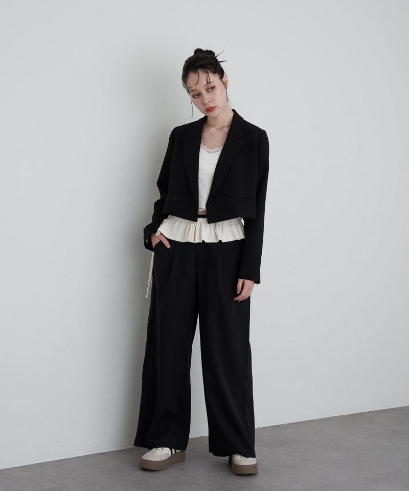 【着回し力抜群な万能アイテム/サイズ展開あり】パット付レースキャミ