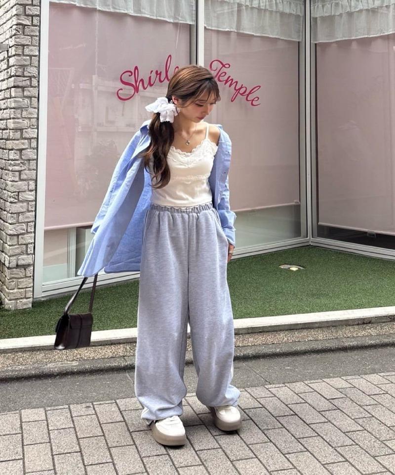 【着回し力抜群な万能アイテム/サイズ展開あり】パット付レースキャミ