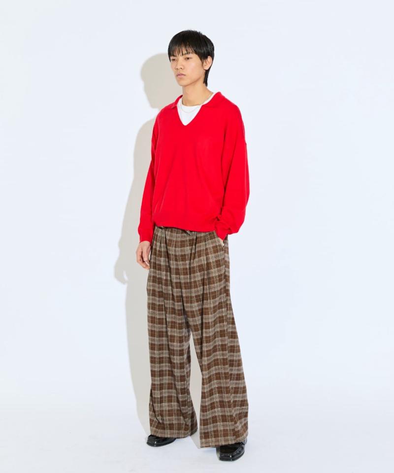 【Neucon/ニューコン】スキッパーショートワイドニットポロ