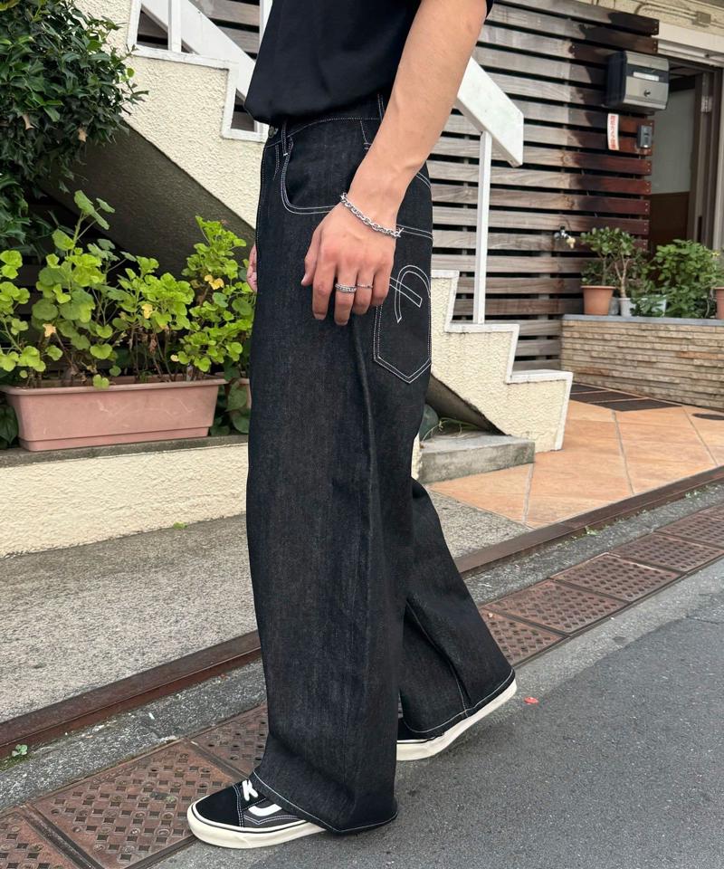 【cian denim/シアンデニム】バギーワイドデニム