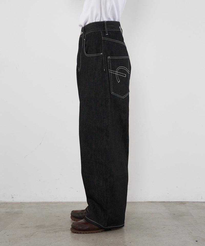 【cian denim/シアンデニム】バギーワイドデニム