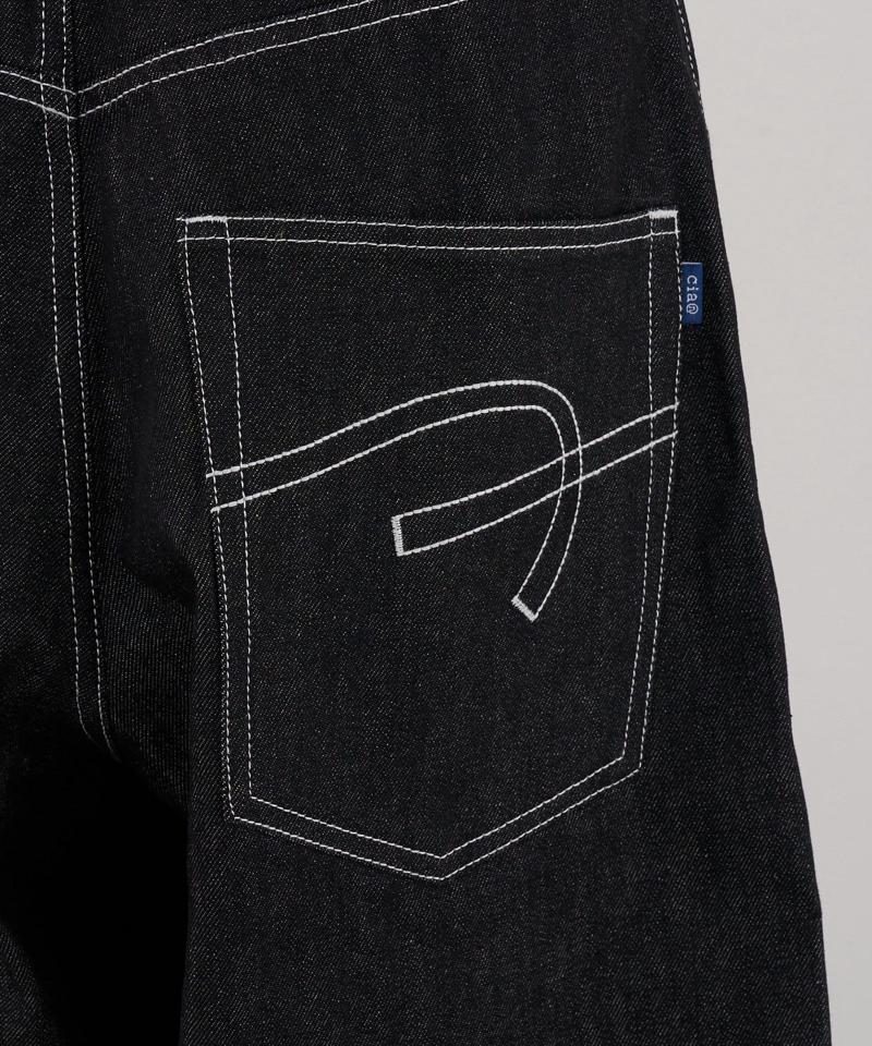【cian denim/シアンデニム】バギーワイドデニム