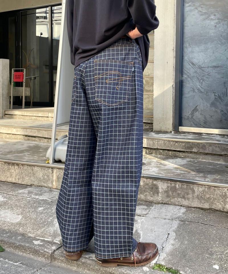 【cian denim/シアンデニム】バギーワイドデニム