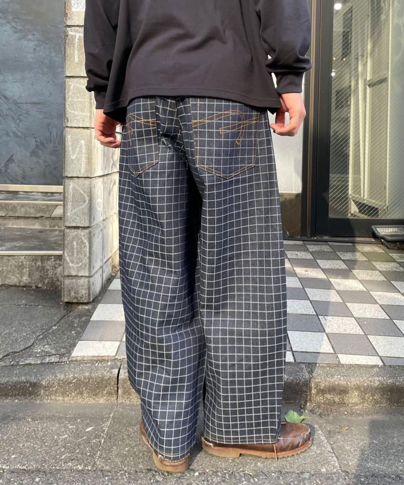 【cian denim/シアンデニム】バギーワイドデニム