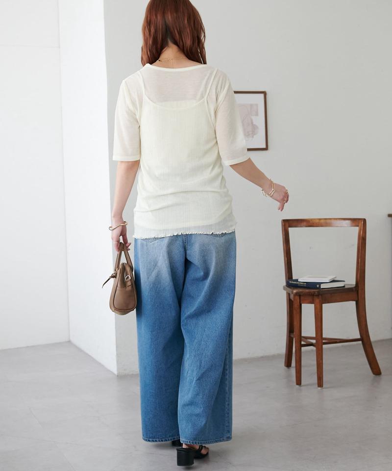 【WEB限定】シアーリブキャミセット