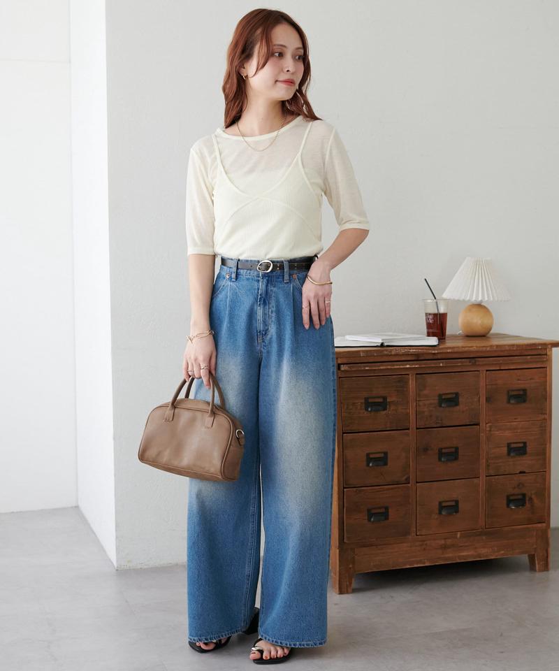 【WEB限定】シアーリブキャミセット