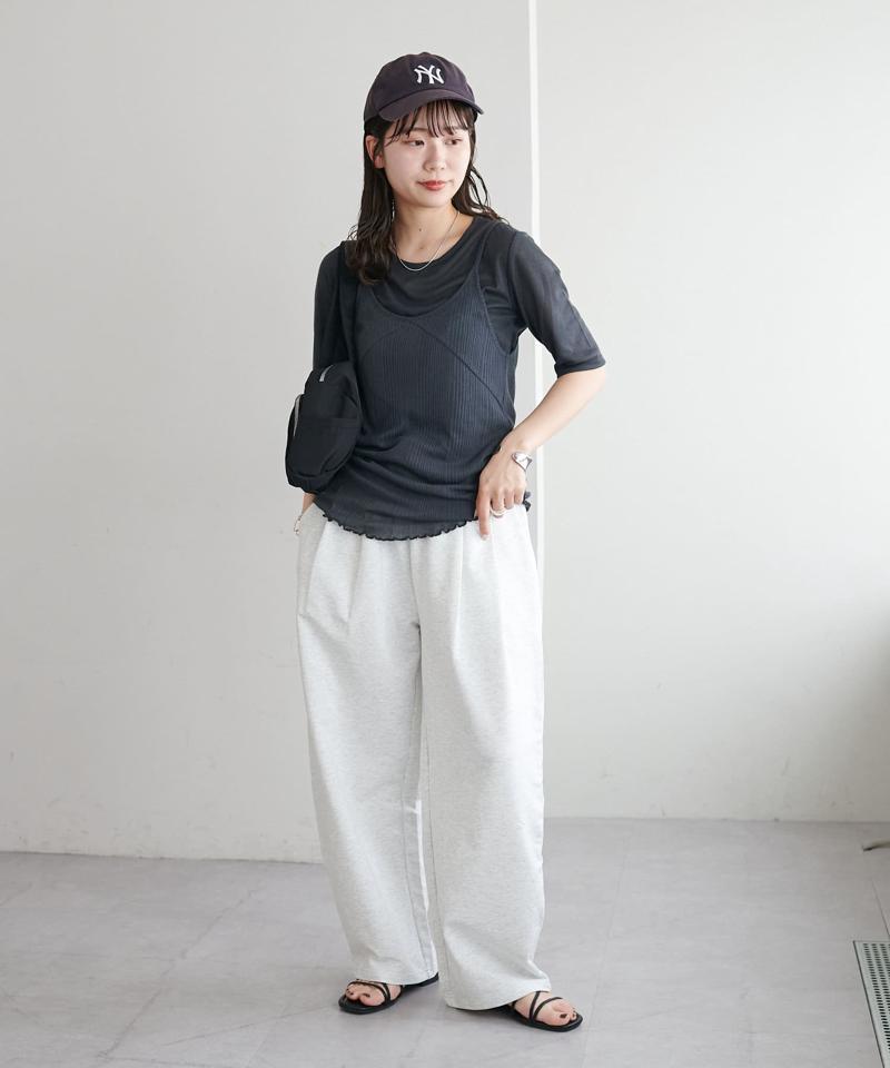 【WEB限定】シアーリブキャミセット
