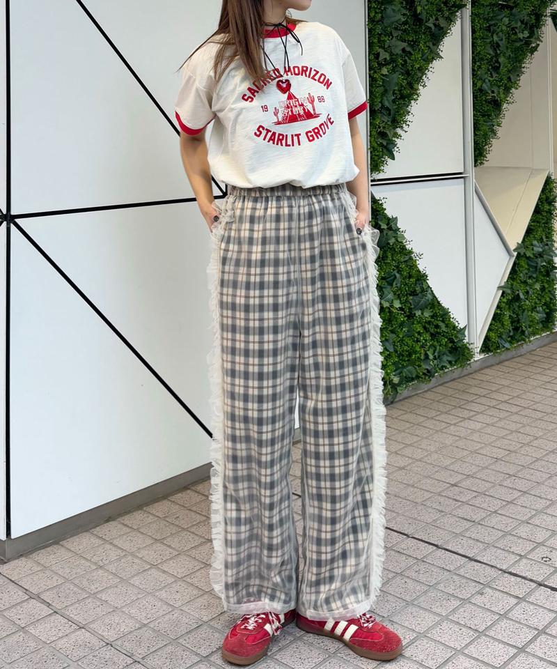 プリントリンガーロゴTシャツ