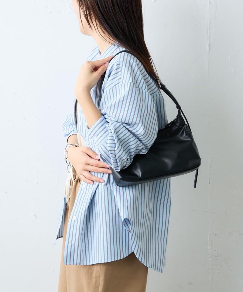 【しわになりにくい】ボリュームスリーブバンドカラーシャツ