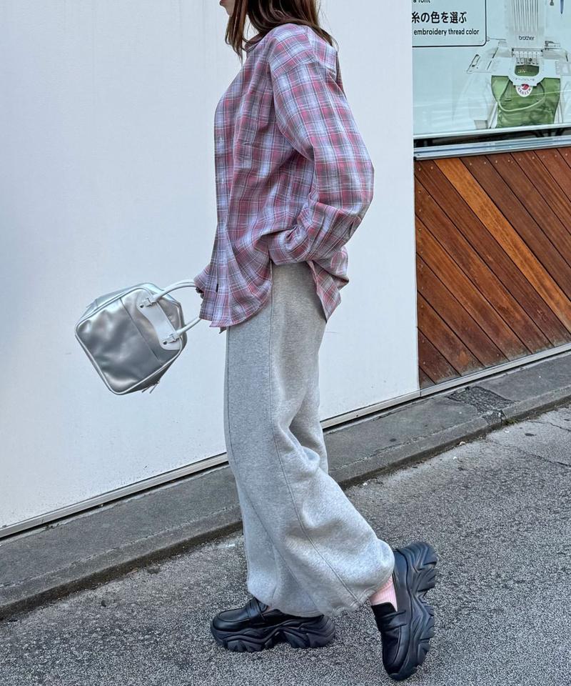 オンブレチェックシャツ