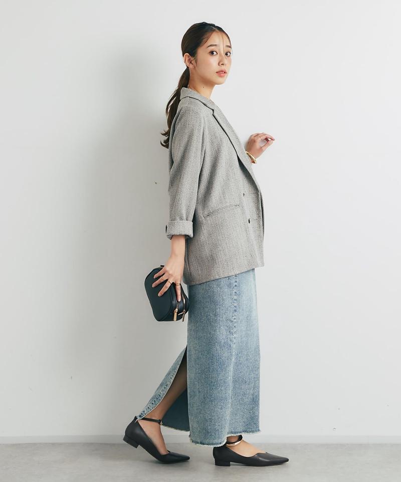 《低身長サイズ追加・オールシーズン着まわせる》デニムタイトスカート