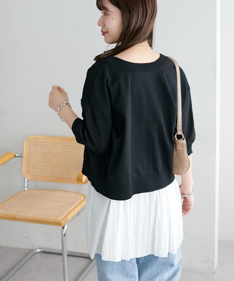 【新色追加/夏の羽織に♪】ライトスポンディッシュ半袖カーディガン《WEB限定》