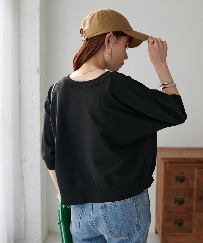 【新色追加/夏の羽織に♪】ライトスポンディッシュ半袖カーディガン《WEB限定》