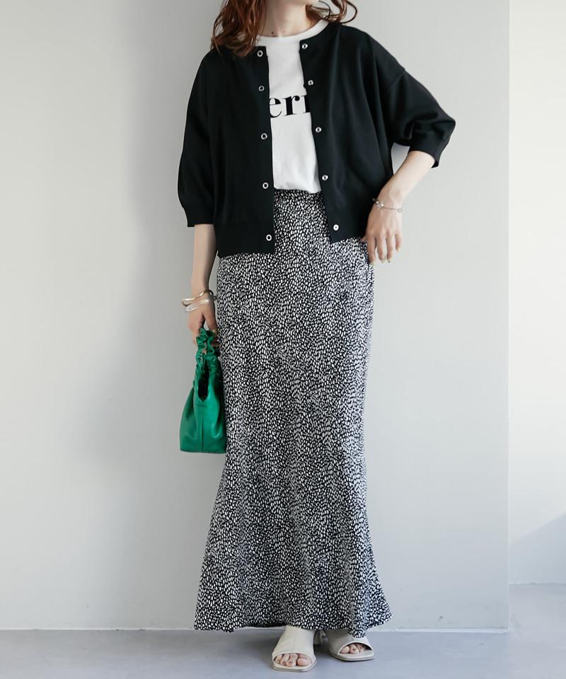 【新色追加/夏の羽織に♪】ライトスポンディッシュ半袖カーディガン《WEB限定》