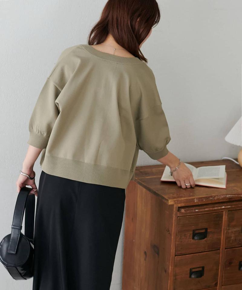 【新色追加/夏の羽織に♪】ライトスポンディッシュ半袖カーディガン《WEB限定》