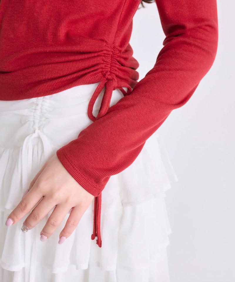 ピコレースオフショルトップス