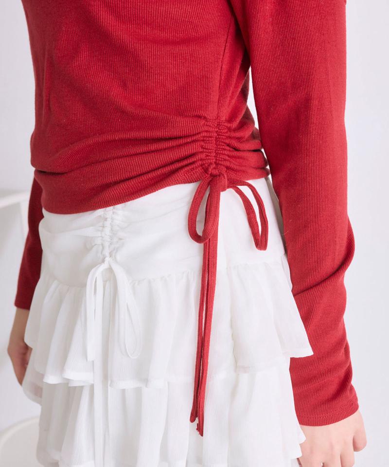 ピコレースオフショルトップス