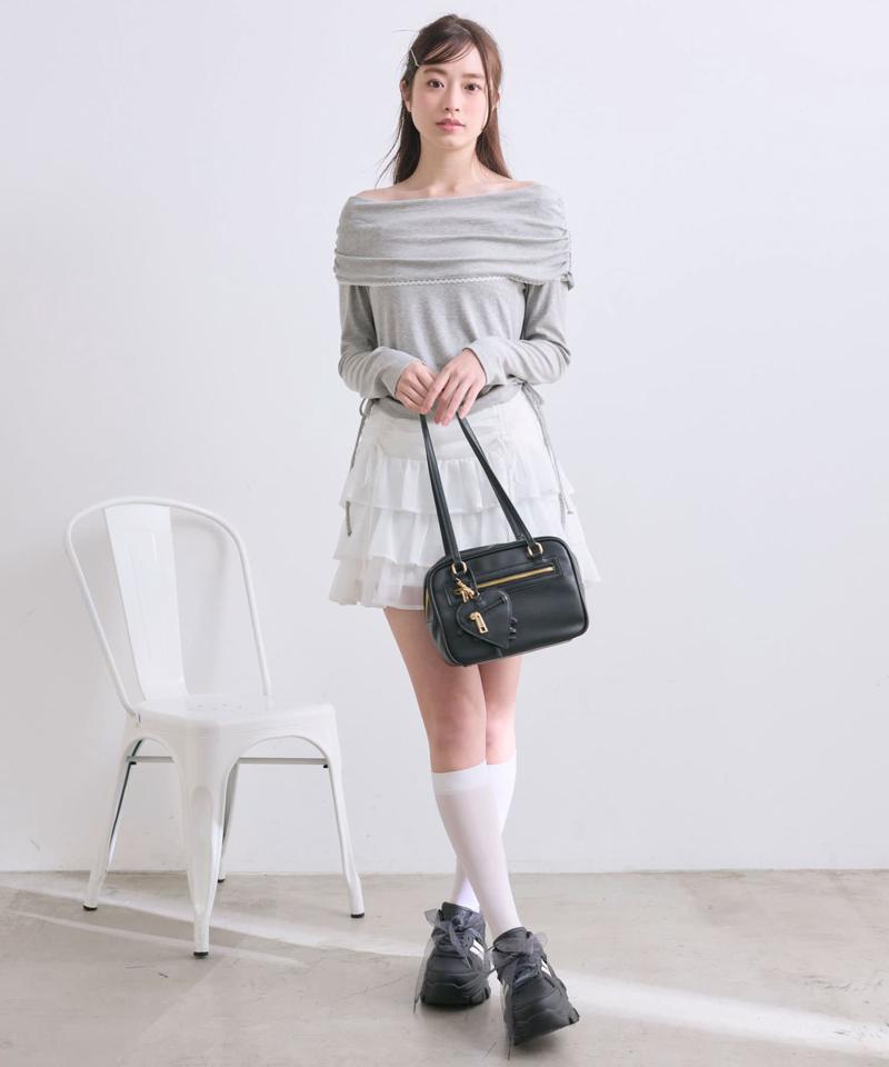 ピコレースオフショルトップス