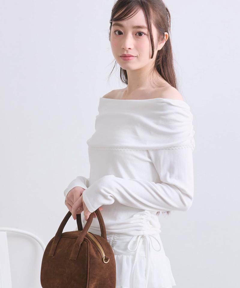 ピコレースオフショルトップス