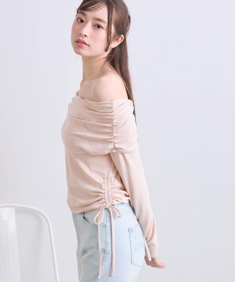 ピコレースオフショルトップス