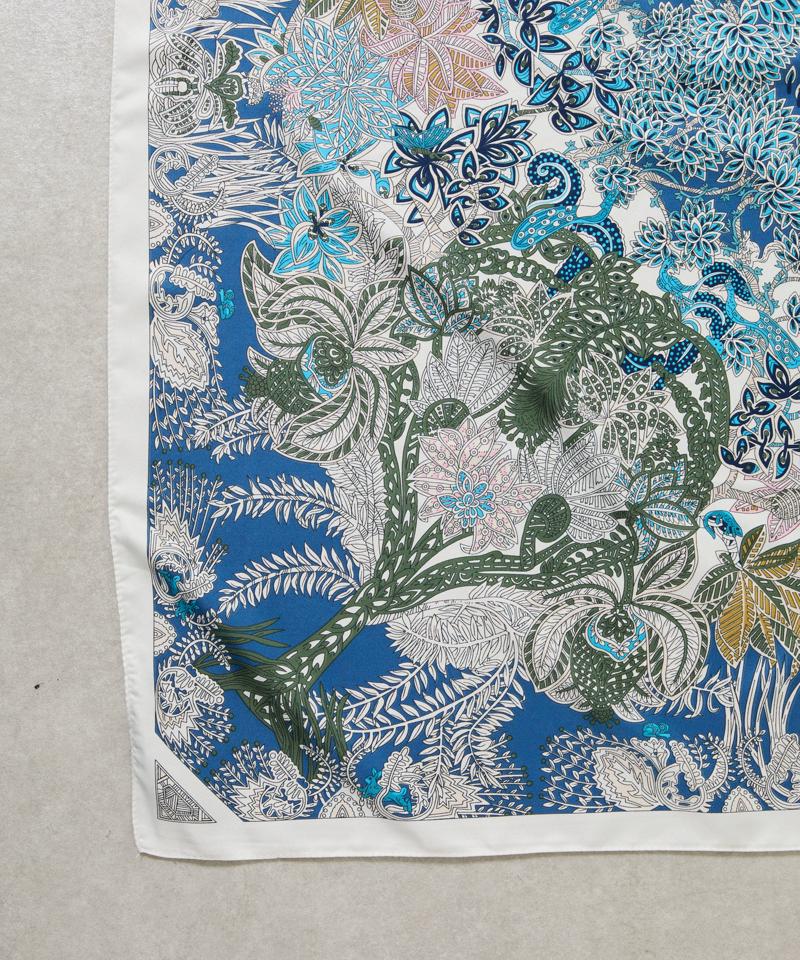 ボタニカル大判スカーフ 90×90