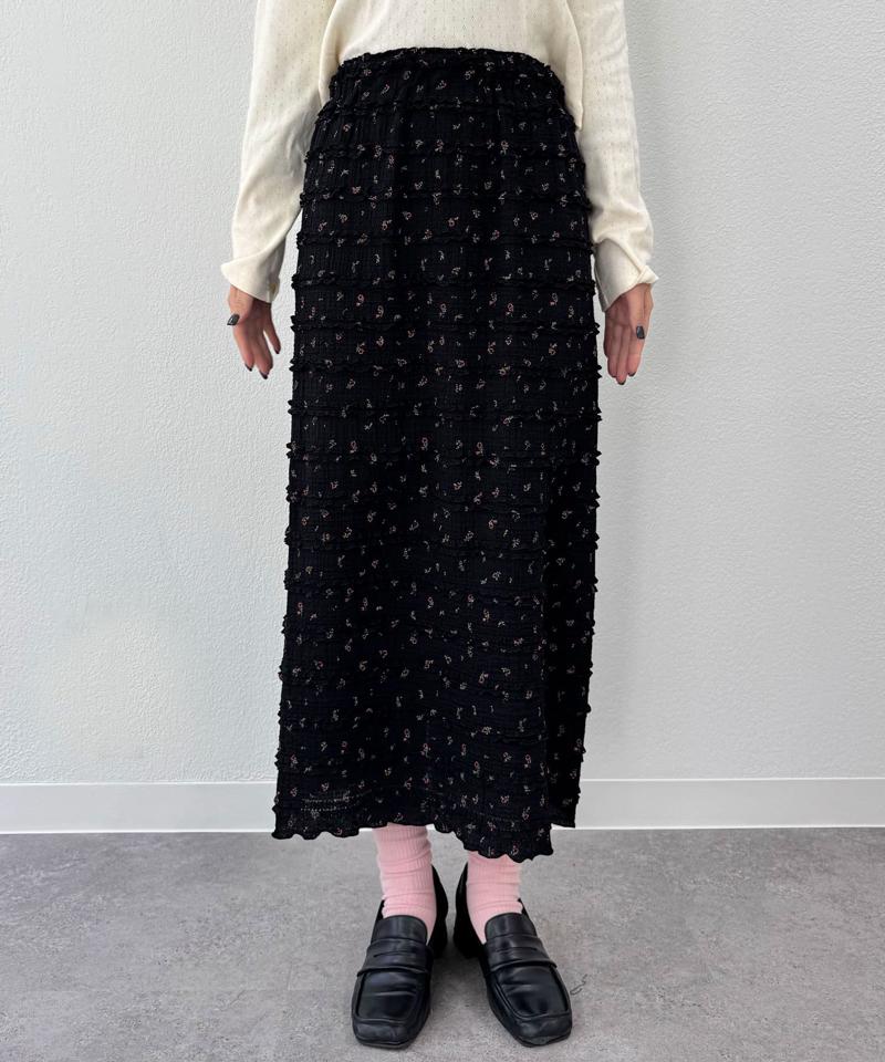 フラワーフリルIラインスカート