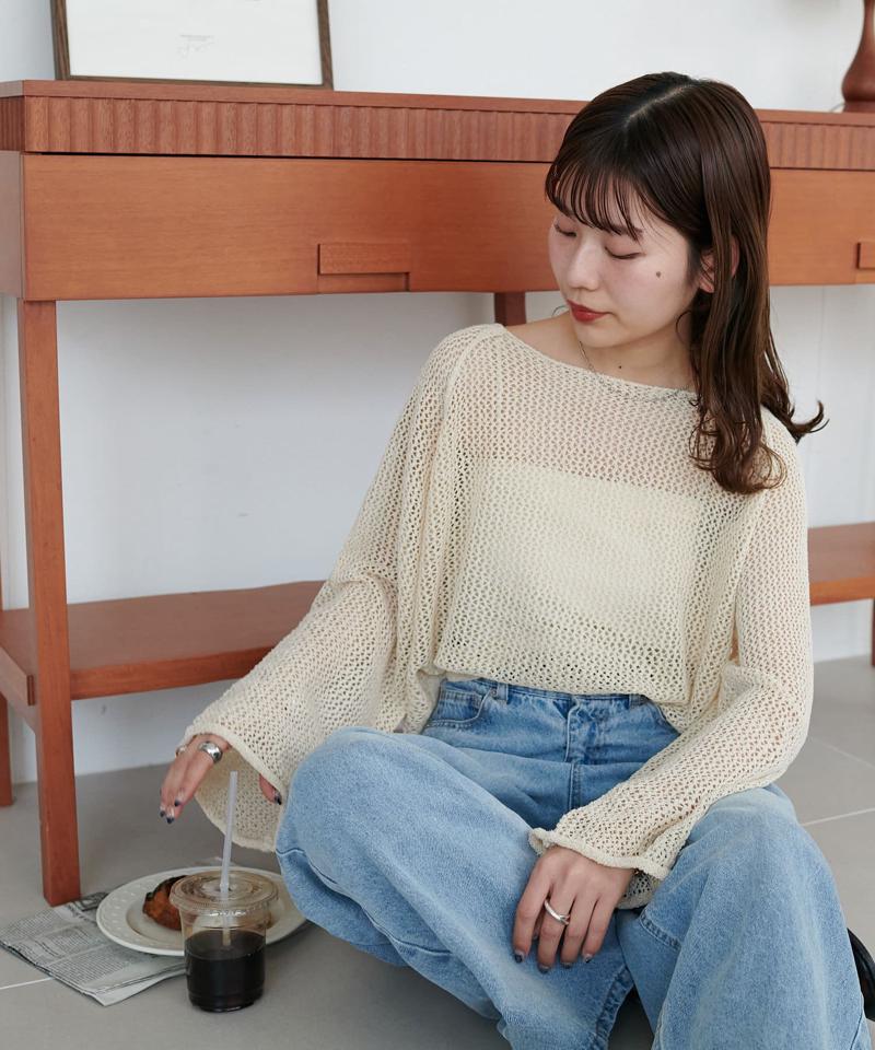 【WEB限定】ラメスカシプルオーバー