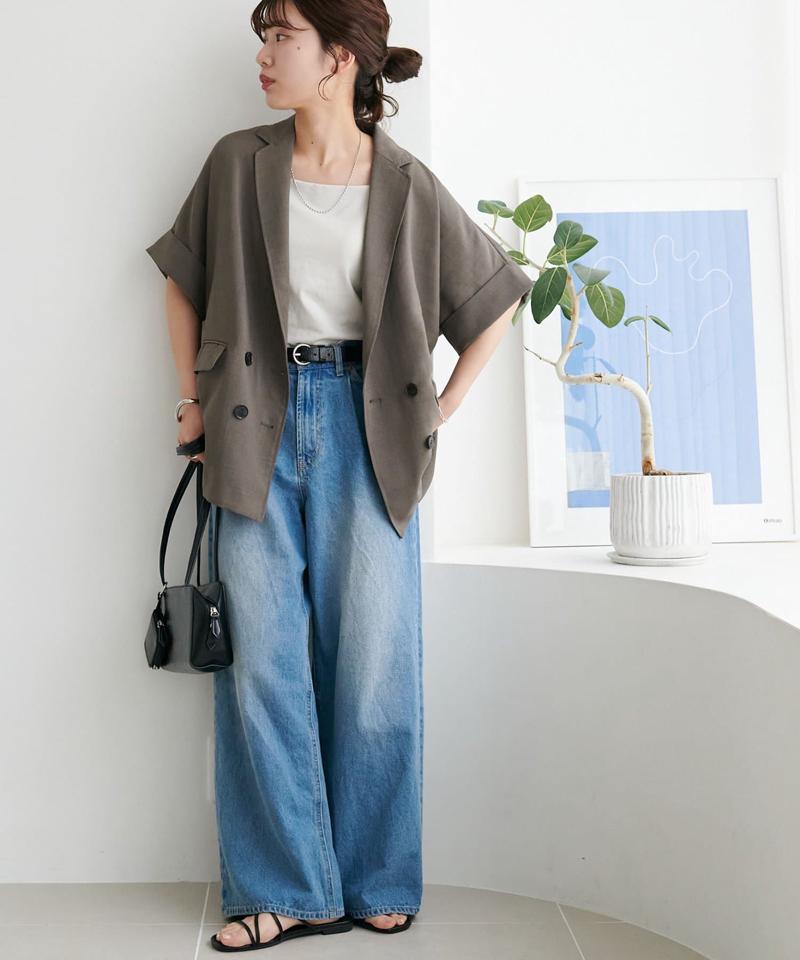 【ご好評につき再登場♪】テックリネン半袖シャツジャケット《WEB限定》