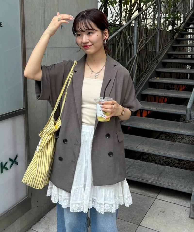 【ご好評につき再登場♪】テックリネン半袖シャツジャケット《WEB限定》
