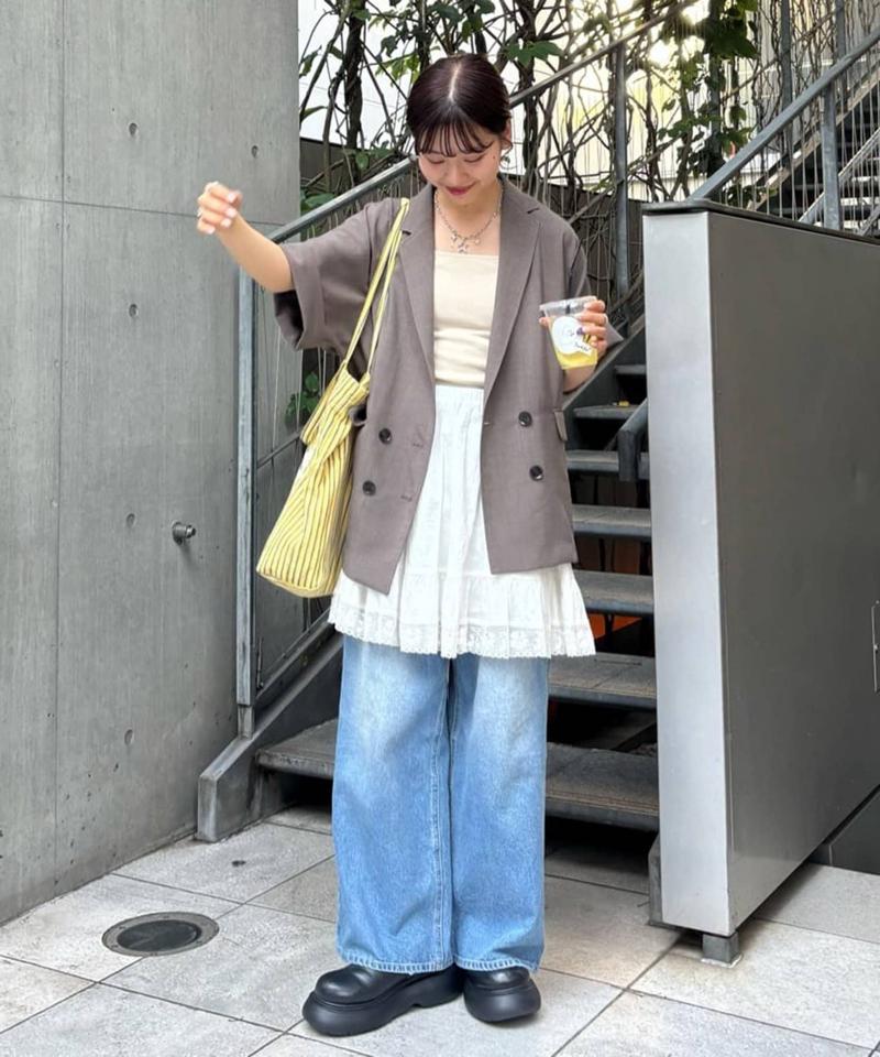 【ご好評につき再登場♪】テックリネン半袖シャツジャケット《WEB限定》