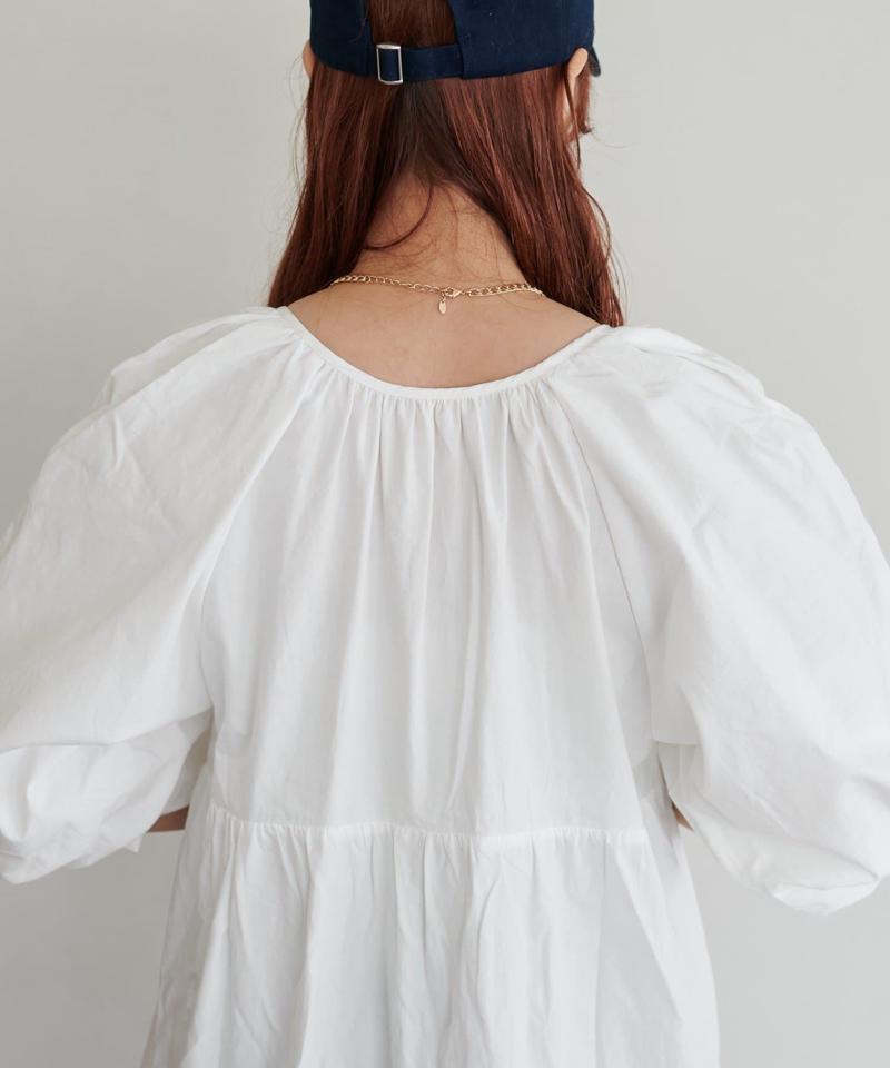 【新色追加!/WEB限定】前後2WAYティアード袖バルーンワンピース