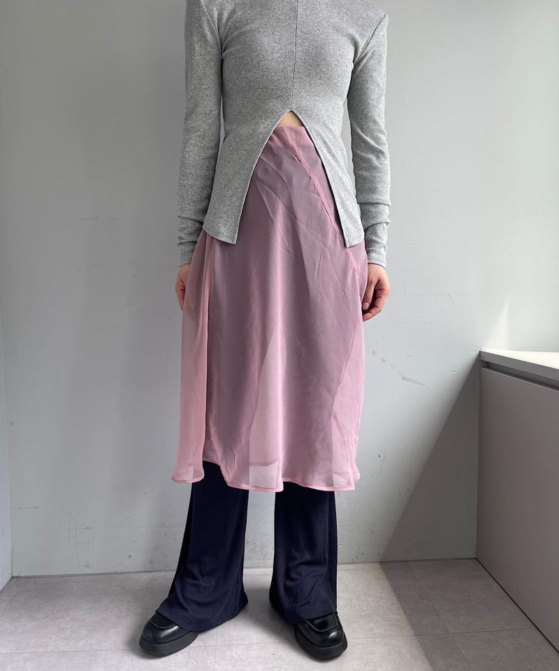 Organdy layering skirt
