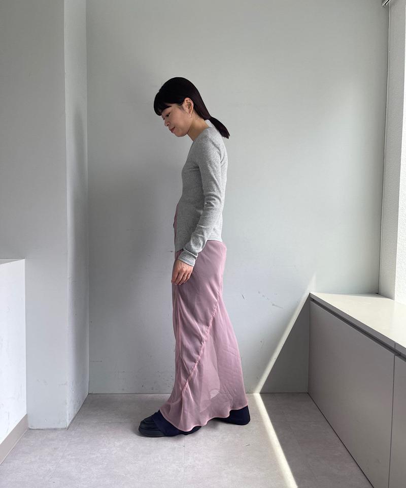Organdy layering skirt