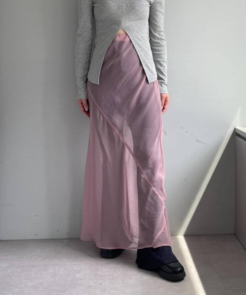 Organdy layering skirt