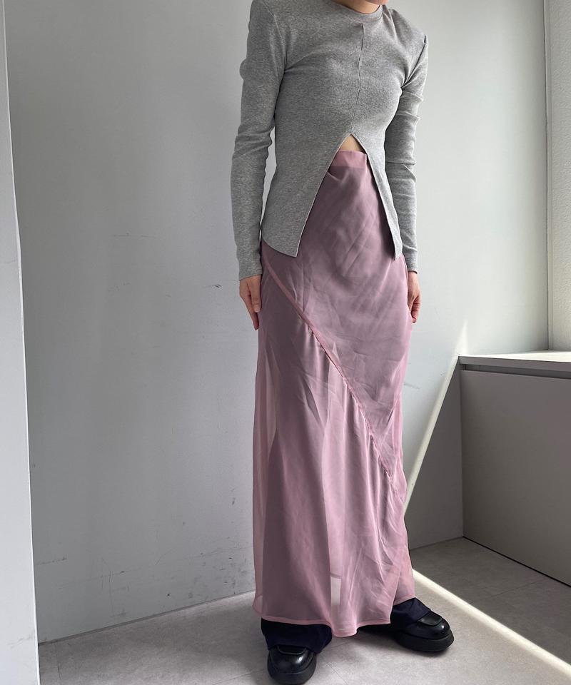 Organdy layering skirt