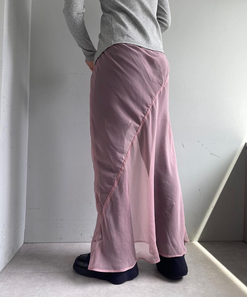 Organdy layering skirt