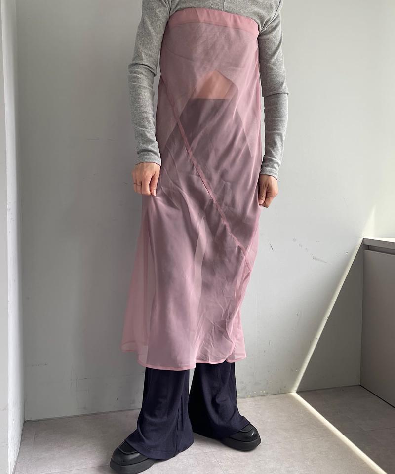 Organdy layering skirt
